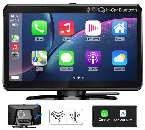 7 Zoll display mit wireless carplay und android auto von pormido für 69,99 euro