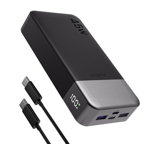 juovi powerbank 20000mAh 45W schnellladefunktion für switch, macbook, tablet, smartphone