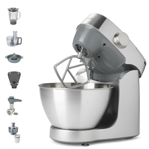 kenwood prospero+ küchenmaschine 4,3 l edelstahlschüssel 1000w inkl. zubehör-set, waage