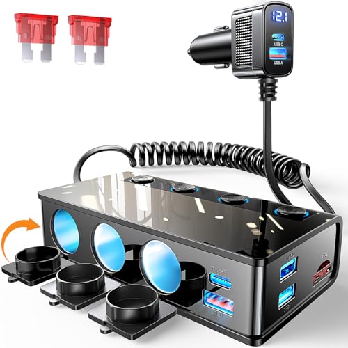 lisen zigarettenanzünder verteiler splitter adapter 191w usb multi port 12v 24v wasserdicht