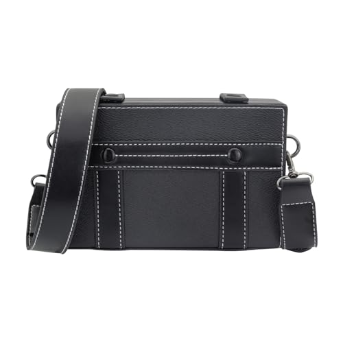 wisePoint crossbody taschen frauen, pu leder umhängetasche schwarz für einkaufen, dating, arbeiten