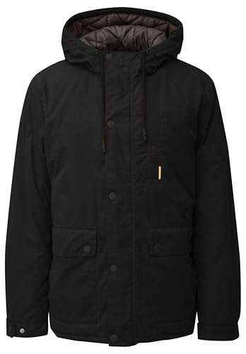 qs herren wattierte jacke mit coating 2150635 schwarz gr. l
