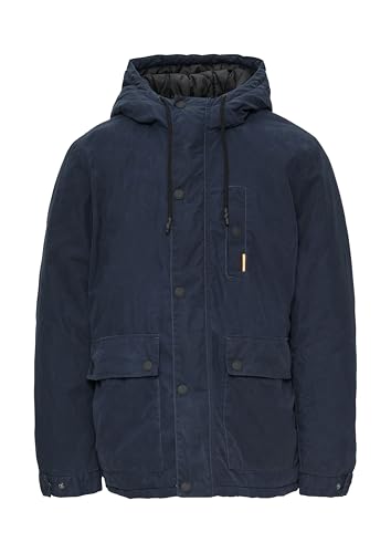 qs wattierte jacke mit coating tiefblau gr. m
