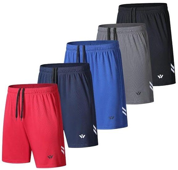 Produktbild: fovdtaa sport shorts 5x in vielen farben bis 4xl für je 19,71 euro statt 34 euro