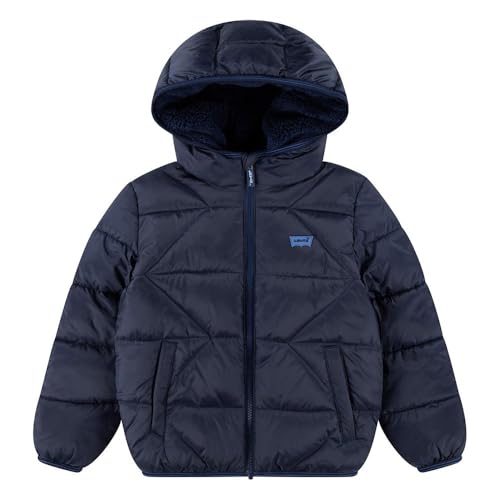 levi's pufferjacke für jungen, sherpa gefüttert, dress blues, 6 jahre