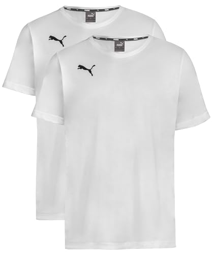 puma t-shirt doppelpack 2er pack weiß gr. l