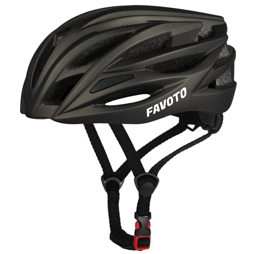 favoto fahrrad-helm gr. l 59cm-61cm, sicherheitshelm für erwachsene