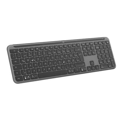 logitech signature slim k950 kabellose tastatur, bluetooth, de qwertz, graphit