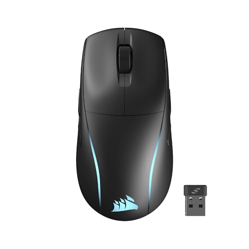 corsair m75 wireless rgb gaming-maus 26000 dpi, austauschbare seitentasten, pc