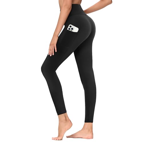 tnnzeet leggings damen high waist blickdicht mit taschen yoga fitness laufhose