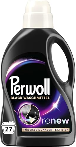 Perwoll Renew Black Waschmittel 27 WL - Feinwaschmittel für dunkle Textilien