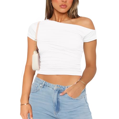 miss moly crop top damen kurzarm off shoulder sommer y2k slim fit tshirt