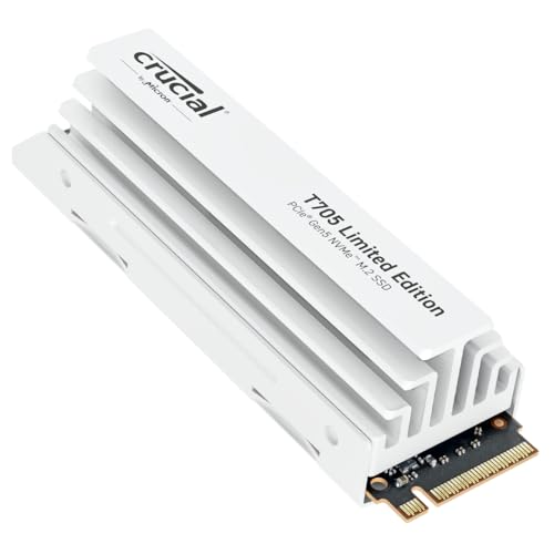 crucial t705 2TB m.2 nvme ssd pcie 5.0 mit kühlkörper bis 14.500 MB/s lesen