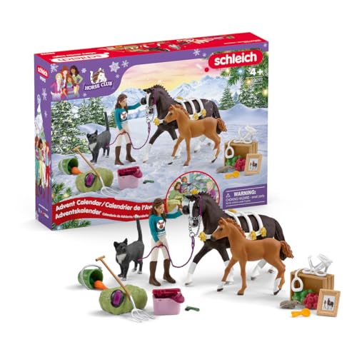 Entdecken Sie den Schleich 99092 Adventskalender Horse Club 2024! Mit detailreichen Figuren und Zubehör fördert er kreatives Spielen und die Liebe zu Pferden.