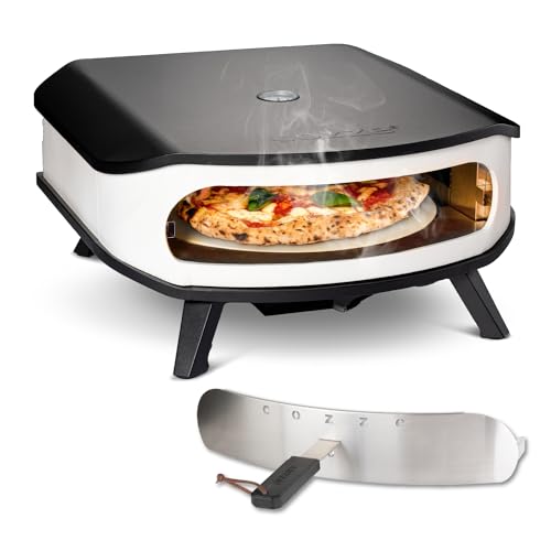 Produktbild: cozze pizzaofen 17" mit rotierendem pizzastein, led, tür, 6,0 kW gasofen