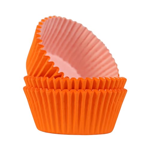 pme cupcake-förmchen orange, 60 stück, backzubehör für cupcakes