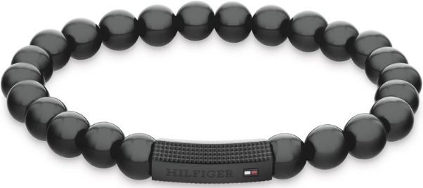 tommy hilfiger armband mit onyx schmuckperlen für 48 euro statt 59 euro