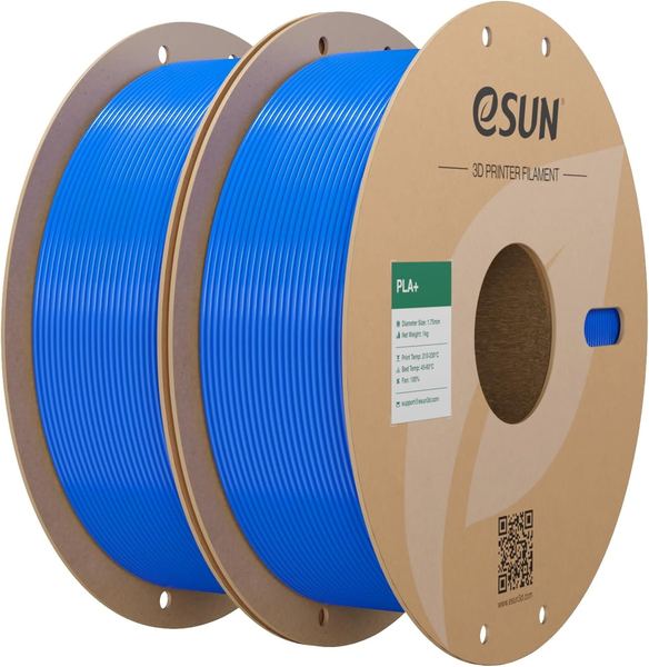 eSUN PLA+ Filament 1.75mm, Blau, Rot - 2KG