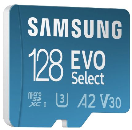 samsung evo select 128GB microSDXC UHS-I U3 mit sd-adapter für 10,99