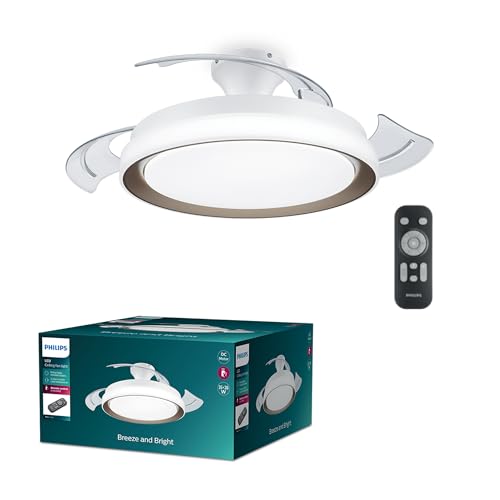 philips bliss led deckenleuchte mit ventilator, energiesparend und leise