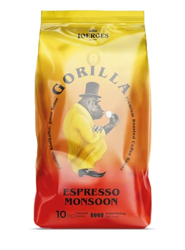 gorilla kaffee espresso monsoon 1 kg - aromatischer kaffee für espresso-liebhaber