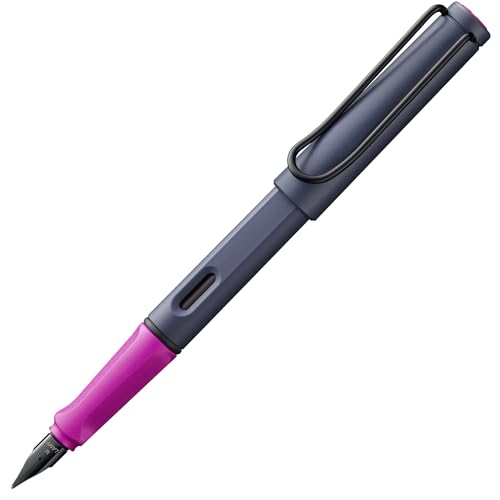 lamy safari pink cliff füller mit ergonomischem griff und polierter stahlfeder EF
