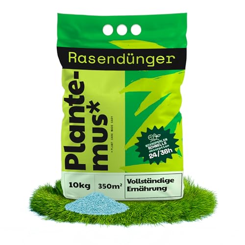Rasendünger Herbst Winter von plantemus, Langzeit-Volldünger für Rasenpflege