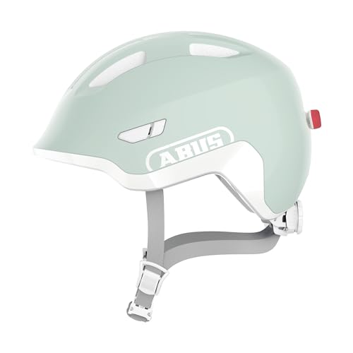 Produktbild: abug kinderhelm smiley 3.0 ace led, fahrradhelm für mädchen und jungs, mint, größe s