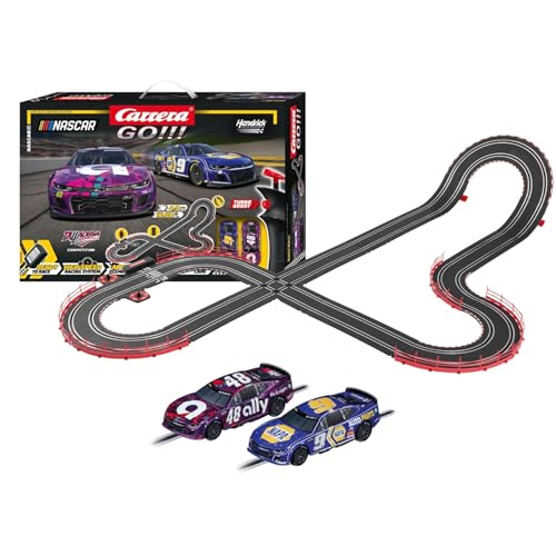 carrera go nascar 4.9 rennbahn-set, rennbahn für kinder und erwachsene