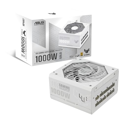 asus tuf gaming 1000w gold netzteil vollmodular atx 3.1 pci-e 5.1 1000 watt weiß