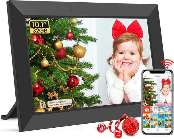 frameo digitaler bilderrahmen 10,1 zoll wlan hd touchscreen 32gb speicher