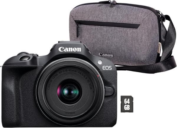 canon eos r100 mit rf-s 18-45mm und tasche für 499 euro statt 684 euro