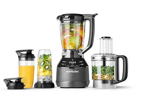 nutribullet standmixer schwarz mit 10ml gläsern NBF500MB