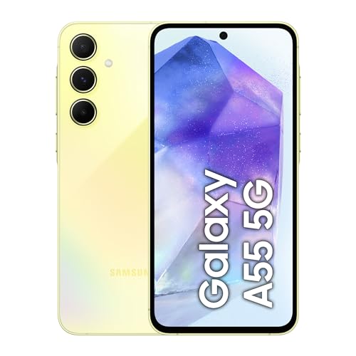 samsung galaxy a55 5g smartphone, 256 gb, 8 gb ram, 50 mp kamera, 2 tage akkulaufzeit