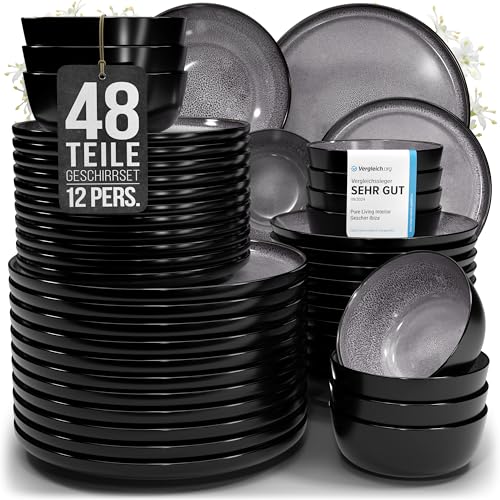 geschirrset pure living ibiza 48-teilig steinzeug 249,95  statt 329,95 