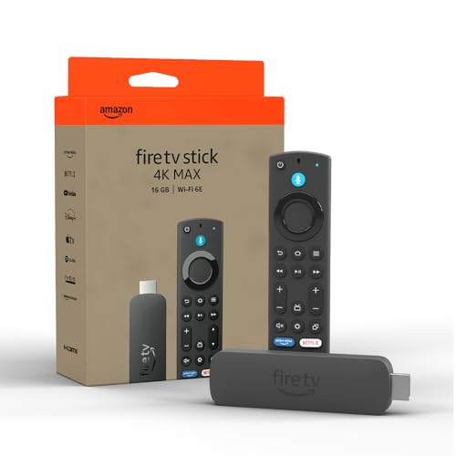 fire tv stick 4k max, streaming über wi-fi 6e, ambient-tv