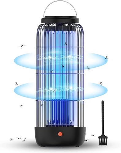 euqqzu elektrischer insektenvernichter mückenfalle für innen mit reinigungsbürste