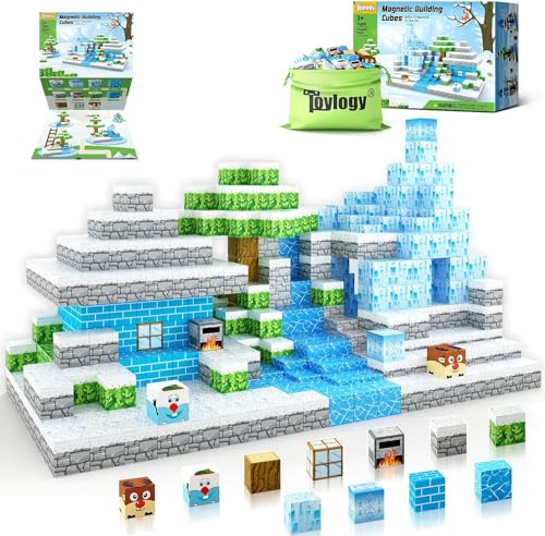 magnetische bausteine set - build mine magnete frozen edition für kinder 3-6 jahre