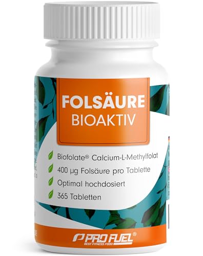 folsäure bioaktiv für kinderwunsch und schwangerschaft 365 tabletten 400g