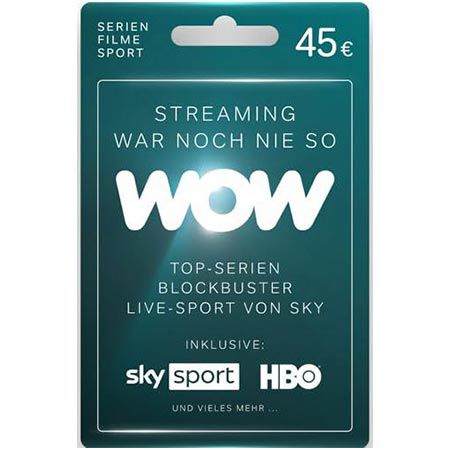 45 streaming guthabenkarte wow, gutschein per post für 38,25