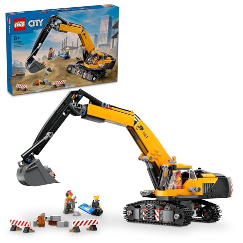 lego city raupenbagger spielzeugbagger baustelle mit lkw und 3 minifiguren 60420