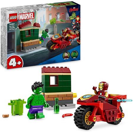 lego 76287 marvel iron man und hulk mit bike für 9,99 euro statt 15 euro