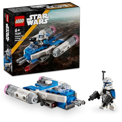 lego star wars captain rex y-wing microfighter, baubares spielzeug ab 6 jahren 75391