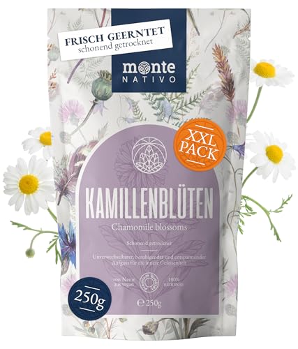 Kamillentee lose Monte Nativo 250g - getrocknete Kamillenblüten, 100% natürlich