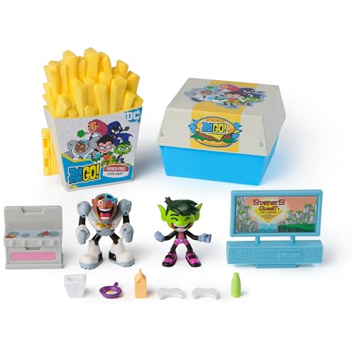 dc comics spin master teen titans go! küchenchaos set mit beast boy und cyborg