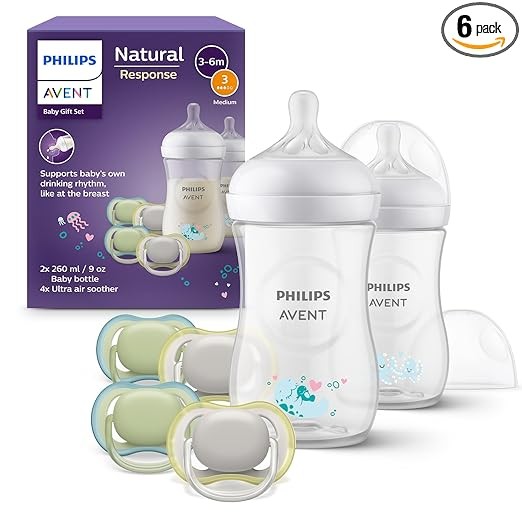 Philips Avent Babyflaschen Set BPA-frei (2x 260ml + 4 Schnuller)