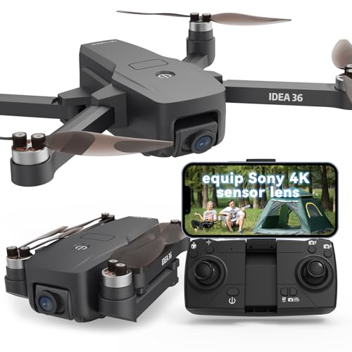 ttroards drohne 36 mit 4k kamera, gps, 5g wifi, brushless motor, follow me