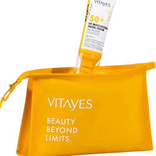 vitayes sonnenschutz lsf 50+ 5-in-1 multischutz gegen hautalterung, 50ml