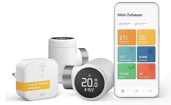 tado 2x smartes heizkörper-thermostat mit bridge für 99,99 euro statt 144 euro