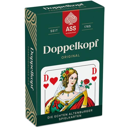 Produktbild: doppelkopf spielen mit ass altenburger, französisches bild, in faltschachtel, white
